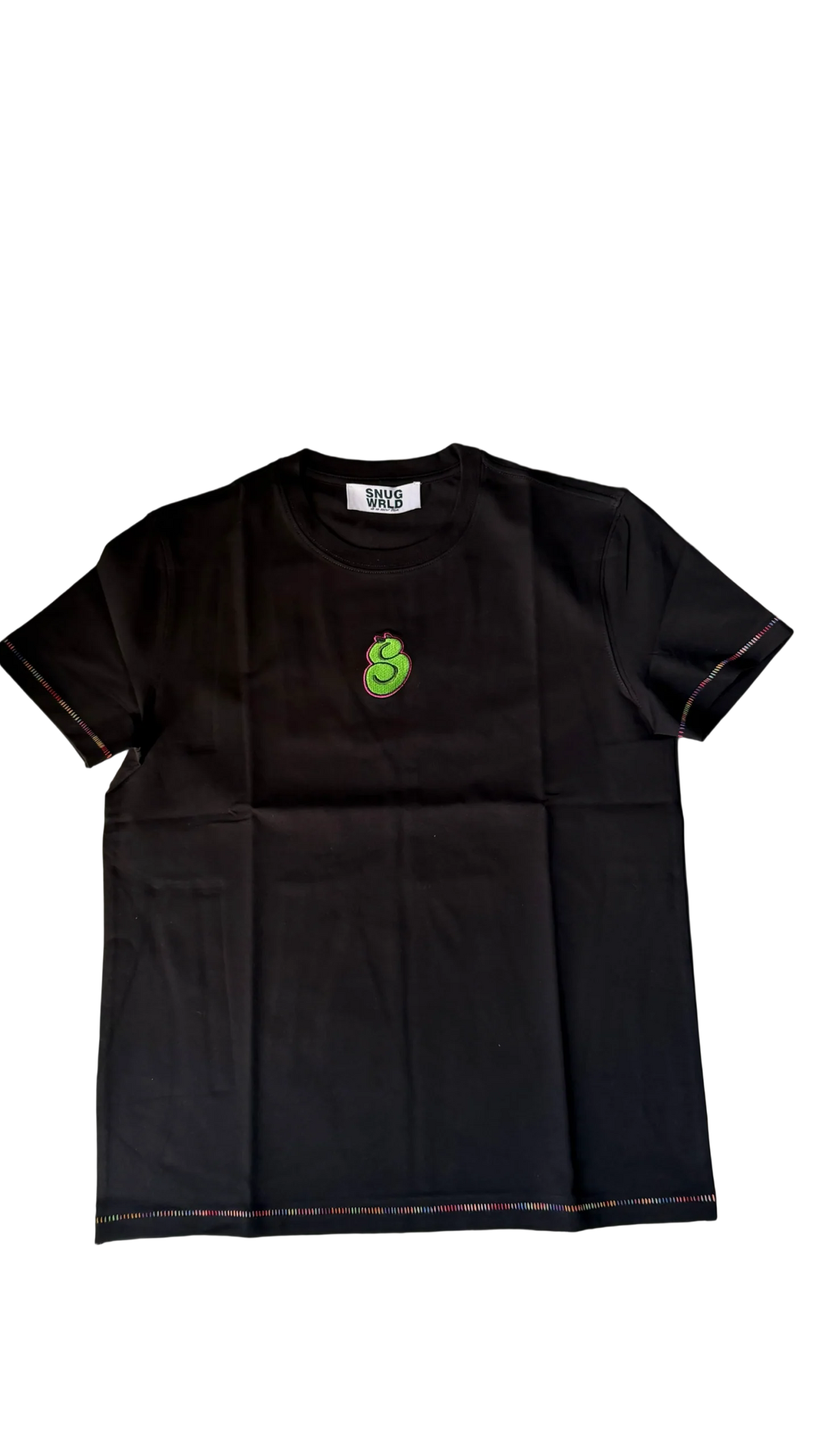 STITCHED LOGO PRINT T-SHIRT