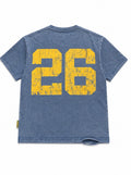 DISTRESSED LOGO PRINT T-SHIRT