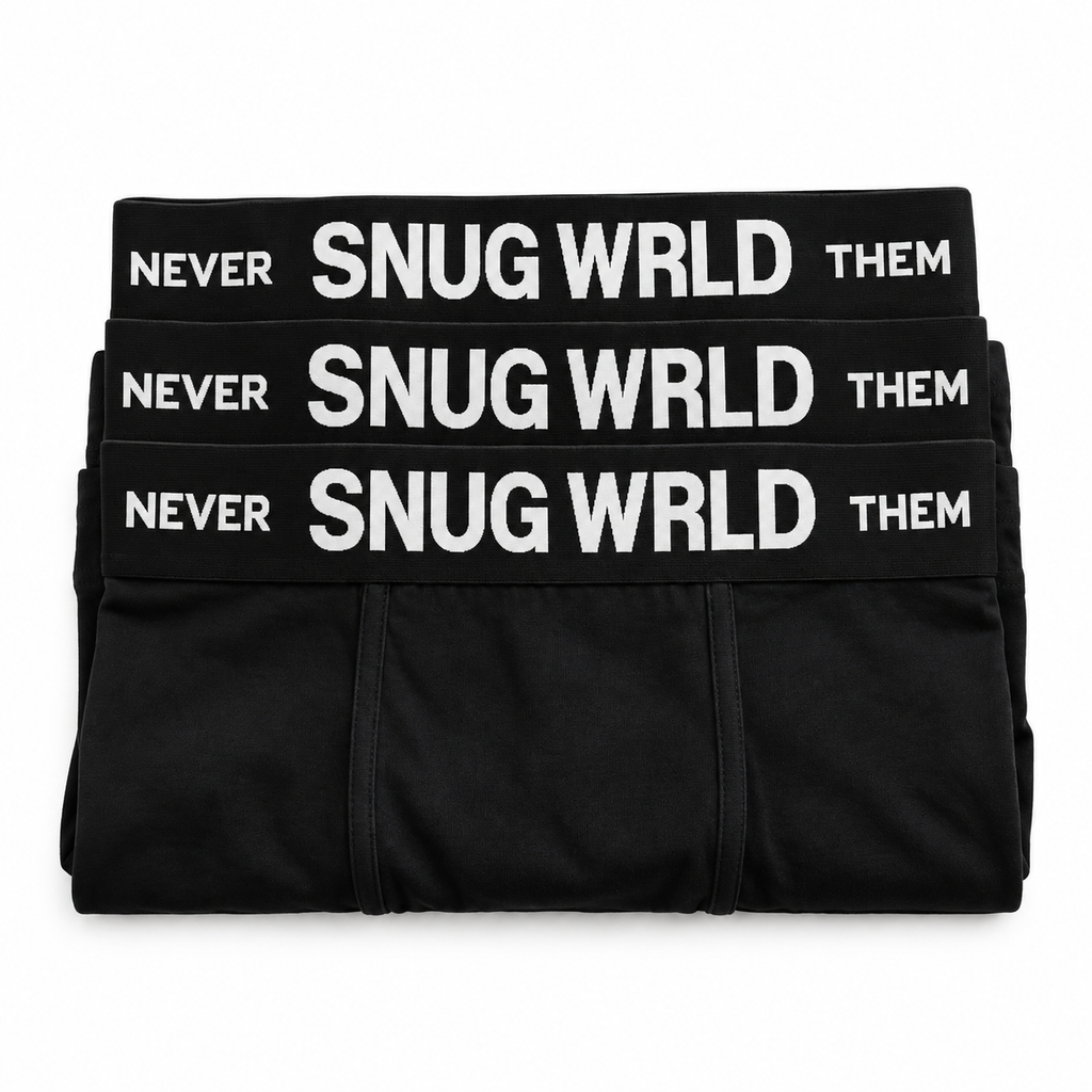 SNUG WRLD 3 IN 1 LOGO PRINT BOXER BRIEF