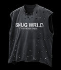 DISTRESSED PAINTED LOGO PRINT TANK TOP
